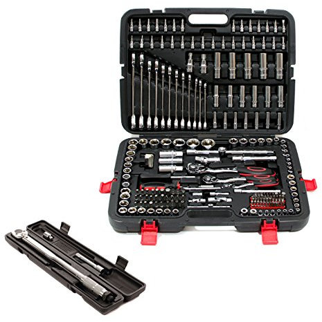215 Piece Professional Socket Set + Torque Wrench