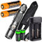 EdisonBright Fenix PD35 V2.0 - Linterna táctica (2018, 1000 lúmenes, 2 pilas recargables 18650, cargador ARE-X2 y 2 pilas CR123A)