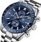 BENYAR Herren Uhr Chronograph Analogue Quartz Wasserdicht Business Blau Zifferblatt Armbanduhr mit Edelstahl Armband