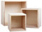 BELLE VOUS Aufbewahrungsbox Holz (3er-Set) - Klein, Mittel & Groß - Quadratische Holzbox ohne Deckel - Dekorative Ordnungsbox Holz für Sammlerstücke, Schmuck, Hobbys, Sukkulenten & Bastelbedarf