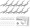 Magicfour Blinds Cord Cleat Baby Safety Rope Cleats, Small Rope Cleat Holder Zinc Alloy Cord Cleats, Blind Hook Winders with Screws for Roman Shade Curtains Sun Shades Ropes(10 Pack)