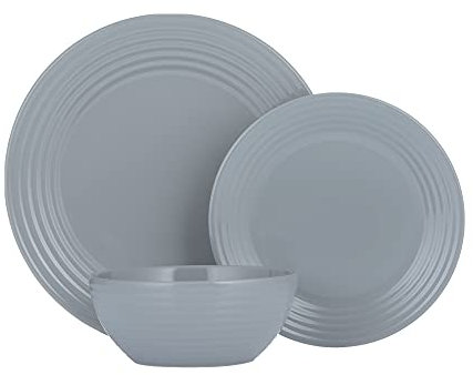 Typhoon Living Grey 12 Piece Dinnerware Set
