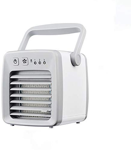 YLXD Aire Acondicionado Portátil, 3 en 1 Ventilador Aire Acondicionado, Humidificador y Purificador, Air Cooler Fan con Mango, 3 Velocidades para Hogar Oficina Acampada