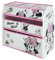 ARDITEX WD13677 Organizer in legno (62 x 30 x 60 cm) con 6 cestini tessili di stoccaggio Disney-Minnie