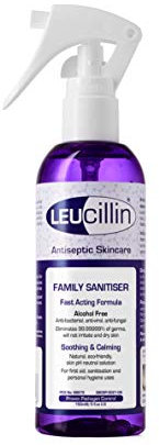 Leucillin Family Sanitiser Hypochlorous Acid Spray – Antibacterial Spray Antiseptic Spray Hand Sanitiser Spray Disinfectant Spray for Piercing Cleaning Solution Hand Sanitizer Your Home Pets (150ml)