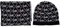 Michael Kors Women`s Metallic MK Diamond Logo Scarf And Hat 2 Piece Set (Black(539230C-001)/S, One Size)