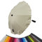 Universal Sonnenschirm Sonnenschutz für Kinderwagen & Buggy UV Schutz 50+ mit Universalhalterung für Rund- und Ovalrohre verstellbar (beige)