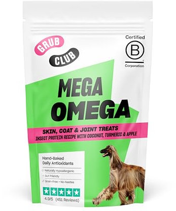GRUB CLUB - Insektenprotein-Superfood Hundeleckerlis für glänzendes Fell & gesunde Haut – Getreidefrei, proteinreich und umweltfreundlich – Canine Shine (1 x 100 g)