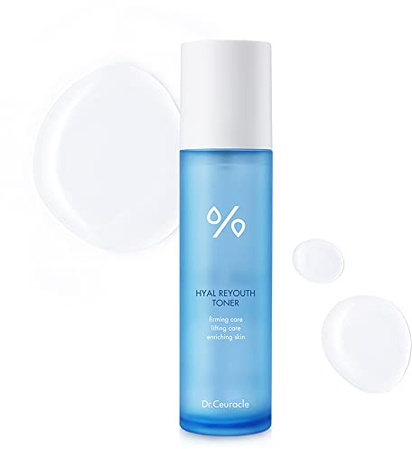 Dr.Ceuracle Hyal Reyouth Toner | Feste Absorbierende Hydration mit Hyaluronsäure und Panthenol | Revitalizing Radiant Feuchtigkeitsspender für trockene und kombinierte Haut | Firming, Heben, Enriching