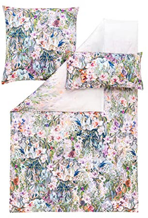 Estella Mako Satin Bettwäsche Leandra Lilac (1 x 40x80 + 1 x 80x80 + 1 x 135x200 cm)