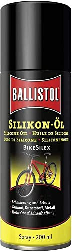 Eva Shop® Ballistol NEU Premium Silikon-Öl| Silikonöl für alle Fahrräder wie MTB | E-Bike | Rennrad chmierung, Schutz und Konservierung 200ml Spray