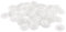 sourcing map Screw Cap Covers, 40pcs 17x4mm Plastic Screw Decoration Cover for Phillips Cam Fitting Nut Self-Tapping Screw, White
