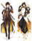 Seitenschläfer Kissenbezug Dakimakura 150x50cm Genshin Impact Morax Zhong Li Cosplay Atmungsaktiver Kissenbezug Pfirsichhaut Velour mit Reißverschluss (A)