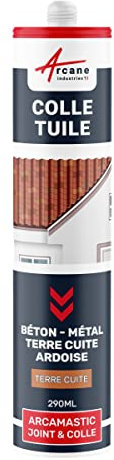 Colle, tuile, mastic souple pour tous matériaux - 290 ml x 1 Terre Cuite - ARCANE INDUSTRIES