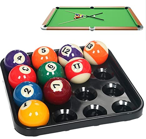 QARIDO Billardkugelhalter Display,ABS-Billardball-Trageschale - Billardkugel-Halter, Kugel-Display, Billardtisch-Zubehör für die Aufbewahrung von 16 Billardkugeln