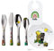 Taufgeschenk für Jungen + Mädchen: WMF Janosch Kinderbesteck mit Gravur + Janosch Teller + Lätzchen mit Namen