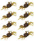 RiToEasysports Artificial Crab Bait, 8pcs 13cm 33.5g 3D Simulation Crab Soft Lure Fishing Bait with Hooks for Freshwater & Saltwater (Yellowish Brown)