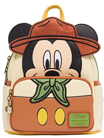 Loungefly Rucksäcke Disney Mickey Mouse Adventureland Cosplay Mini Rucksack Beige, multi, One size