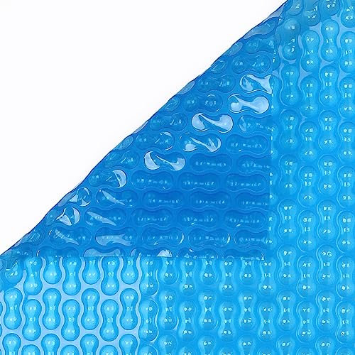 Bâche à Bulles 7 x 4 m - Bordée 2 cotés - Light Blue 400 microns - Piscine Enterrée et Hors-Sol - Made in France - Direct Usine