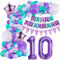 Lila 10 Geburtstag Deko Mädchen 10 Jahre Geburtstag Luftballon Girlande Lila Blau Deko 10 Geburtstag Lila Ballon Girlande 10. Geburtstag Mädchen Ballonbogen Geburtstagsdeko 10 Luftballon Mädchen