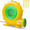 550W / 680W Inflatable Bouncer Blower, Air Blower For Bouncy Castle, Electric Pump Fan For Inflatable Bounce House Jumper Trampoline, Blower For Garden Backyard Outdoor (Yellow + Green, 550W)