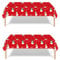 2 Pack Christmas Table Cloth Party,137x274cm Rectangle Large Plastic Red Tablecloth Snowman Party Tableware Decorations,Xmas Tablecovers Party for Winter Holiday Xmas Party Dinner Table Cloths