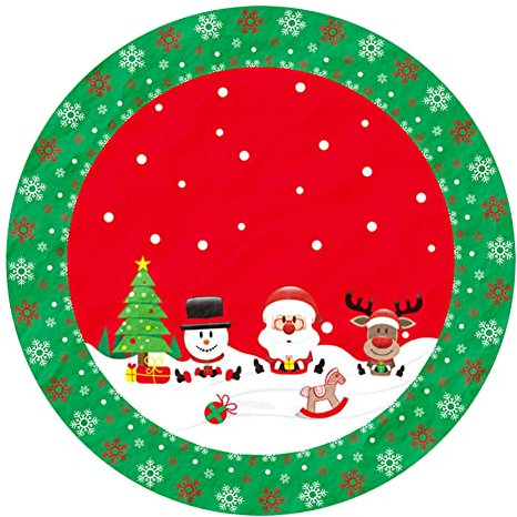 Falda del árbol de Navidad,Tela navideña para Base de árbol Cubre Pie Alfombra para Navidad Fiesta de año Nuevo Vacaciones en Casa Decoración 90cm