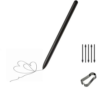 Black for Samsung Galaxy Book 3 360 Pen Galaxy Book 3 Pro 360 S Pen for Samsung Galaxy Book 3 Pro Stylus Pen with Galaxy Book 3 Nibs Replacement(Black)