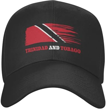 KWQDOZF Baseballkappe mit Trinidad und Tobago-Flagge für Männer und Frauen verstellbar Klassische Papa-Mütze Trucker-Kappe für Laufen Outdoor-Aktivitäten