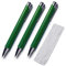 Forbidden Pen 3 x Spicker Kuli, Stift, Schummel Kugelschreiber mit Spickzettel, für Prüfungen, Examen, 3x Stück cheat pen, Schüler, Studenten zur Schule, Abitur, Grün