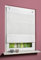 Magnetrollo Querstreifen Deko wollweiß 100x130cm Rollo Easyfix Raffrollo