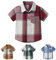 Winmany Chemise à Carreaux à Manches Courtes pour Garçons Chemises à Boutons pour Enfants Vêtements D'été à Carreaux pour 1-8 Ans (FR/ES, Âge, 6 Ans, 7 Ans, Taille Normale, 1, Rouge)