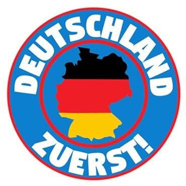 Sammys Shirt Store Deutschland zuerst II Aufkleber 4,5 cm