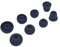 4 pairs of ear pads for Powerbeats 1/2/3 and 5.5-6.5 mm headphones, 4 sizes to choose from earplugs, silicone earbud tips