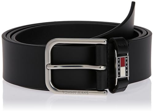 Tommy Jeans Herren TJM Scanton 4.0 Am0Am13361 Fester Gürtel, Black (Black), 95
