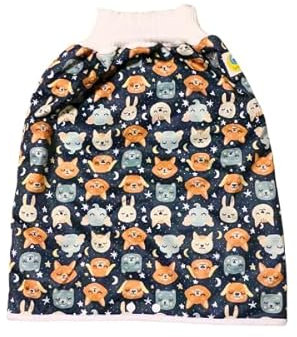 Lumina Windelrock Good Night Animals – Stilvoller Auslaufschutz für Babys & Kinder ab 6 kg bis 3 Jahren – Trainingshose & Überhose in der Nacht – Saugfähige Windelhose atmungsaktiv & waschbar, Größe 1