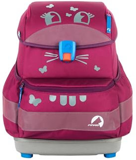 Finkid Buddy EKO Sport Schulranzen Set mit bestückter Federmappe, Schlampermäppchen, Sportbeutel und reflektierenden Textilstickern