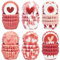 Gcardist Mini-Muffinförmchen Cupcake-Becher 300 Stück Rosa Valentinstag Lebensmittelqualität Verlauf-Design Muffinpapier Backförmchen Cupcake-Hüllen (Kleine Größe)