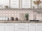 CAMELEO Crédence cuisine adhésive vinyle, effet carreaux de ciment Carthage terracotta, 200 x 40 cm - Convient aussi comme adhésif décoratif pour meuble - résistant et imperméable