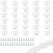 30 Stück Wsserdichter Led-Lichtstreifenclips,Led Halterung,Led Streifen Halterung,Led Strip Halterung,Befestigungsklemmen,Passend Für5 Mm Bis6 Mm Silikon Wsserdichter Led-Lichtstreifen,Durchscheinend
