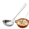 Cucharón de sopa - Cuchara de sopa grande | Cucharón de acero inoxidable | Cucharón de Sopa de Acero Inoxidable | Cucharas de Sopa de Acero Inoxidable | Cucharas de mesa para comer | Cuchara con Mango