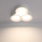 ZMH Aufbauspot weiß Deckenleuchte Flur: Ø28cm Aufbaustrahler rund Deckenlampe Aufputz Modern Deckenspots Küche 3 flammig GX53 Max.10W Deckenstrahler Aufbauleuchte für Esszimmer - Ohne Leuchtmittel
