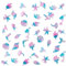 Ocean Themed Nail Charms, 100 Pcs 3D Dolphin Starfish Seashell Jellyfish Mermaid Nail Charms Clear Luminous Nail Rhinestones Gems Summer Beach Nail Art Decorations Accessories