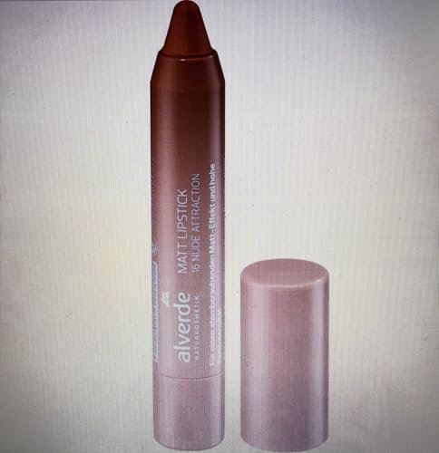 alverde NATURKOSMETIK Lippenstift Matt 16 Nude Attraction, 3,17 g