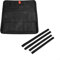Pare-soleil de toit pliable pour camping-car, 4 couches, isolé, occultant, en aluminium, réfléchissant, avec sac de rangement pour camping-car, voyage, remorque, camping-car, 41 x 41 cm, noir