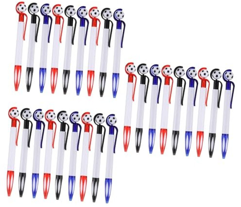 VILLFUL 3 Set Pallone Calcio Gadget Per Cancelleria Scolastica Scrittura E Per Studenti 9 Pezzi*3