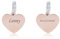 ZALAGO Herz Edelstahl Personalisiert Haustier ID Tag Hund Tag Hundemarke Anhaenger MIT Gravur Service,Rose Gold