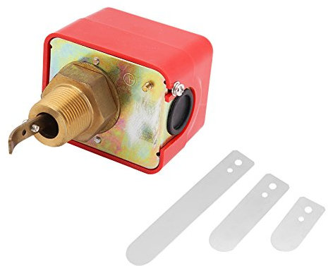 Flussostato Acqua, Akozon Sensore Interruttore Acqua SPDT R3 / 4 Sensore di Livello Olio Liquido Controllo Automatico Interruttore di Flusso a Paletta 15A 250 V IP54 Pompa Rame