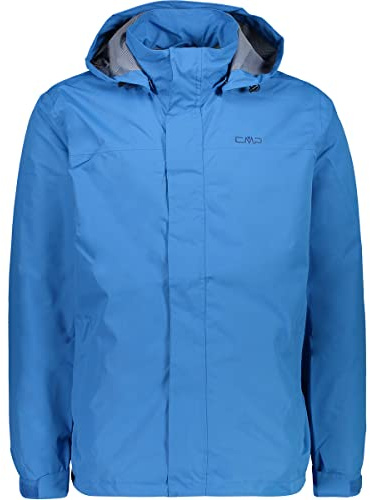 CMP - Herrenjacke mit Kapuze und Druckknöpfen, Indigo, 54
