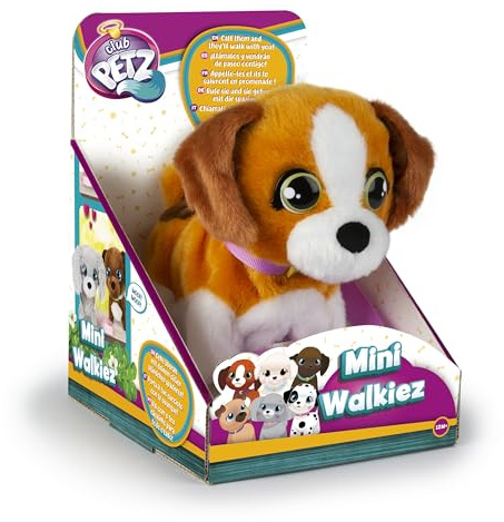 Club Petz IMC Toys 99852IM Mini WALKIEZ Beagle Plüsch Hund, bunt, Talla unica